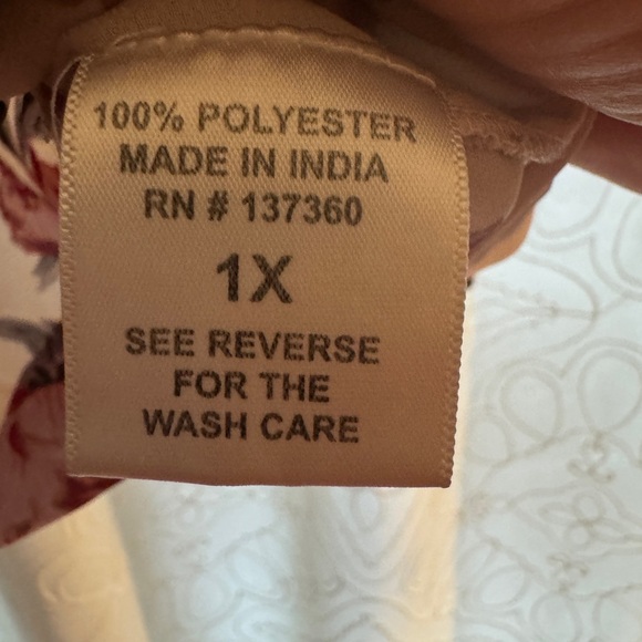 Boutique apricot off shoulder blouse 1x - Picture 4 of 4